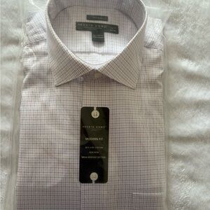 Pronto Uomo Men's Blue Checkered Shirt